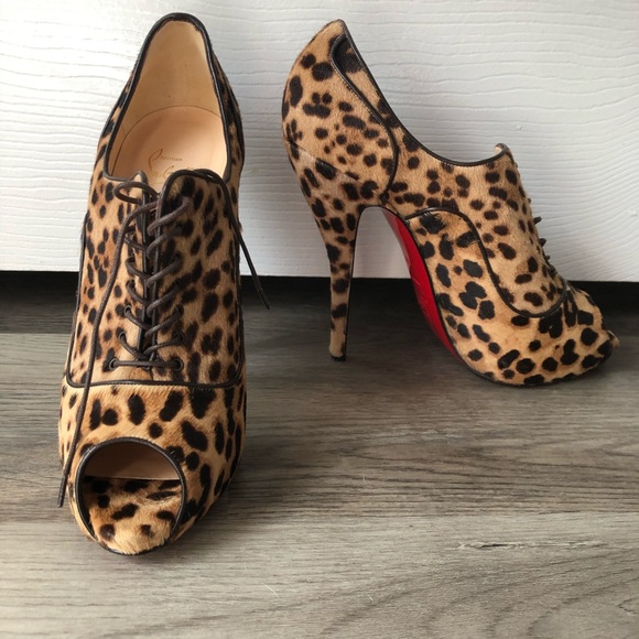 Christian Louboutin Shoes - Christian Louboutin Lady Derby Leopard Heels 41 10